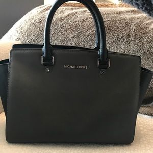 Michael Kors Selma Large Leather Satchel